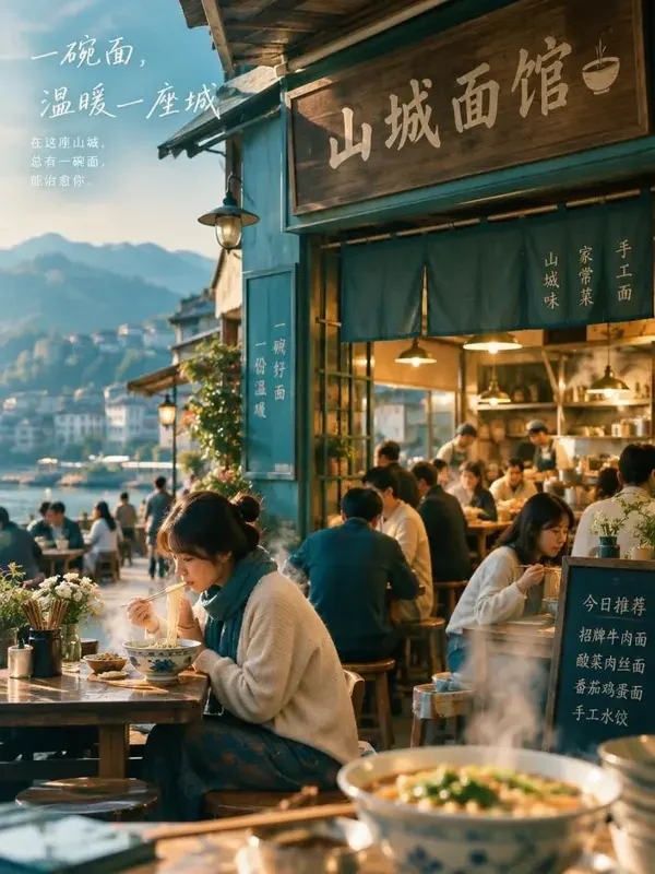 山城小面馆 - 黄豆短剧手机版 山城小面馆 短剧封面
